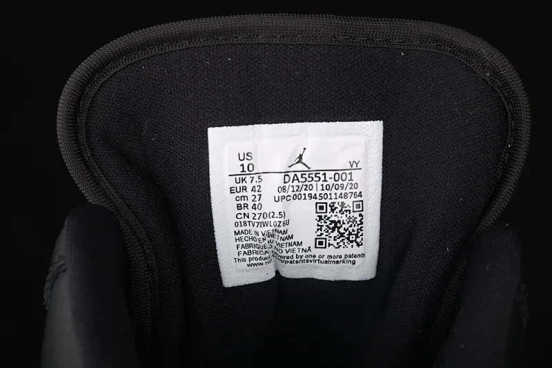 All categories Air Jordan Jordan series basketball shoes Air Jordan 1 Low G version pure original Air Jordan 1 Low AJ1 Joe 1 low-top black silver cultural and leisure sports sneakers DA5551-001